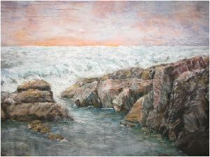 Ocean Tide Pool - Painting by Norman Enzor